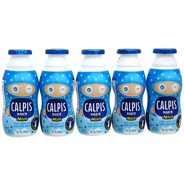 01 thùng Sữa chua uống Calpis vị tự nhiên 8 lốc