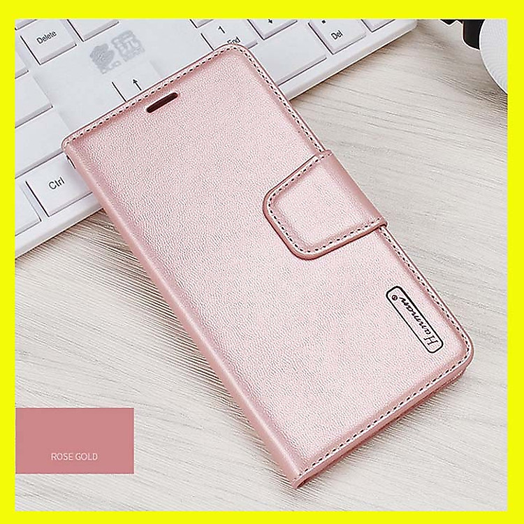 Bao da dạng ví cho SamSung Galaxy S23 Ultra hiệu Hanman, DaDa có quai cài có ngăn để thẻ ATM và để tiền, bao da may viền - Hàng nhập khẩu