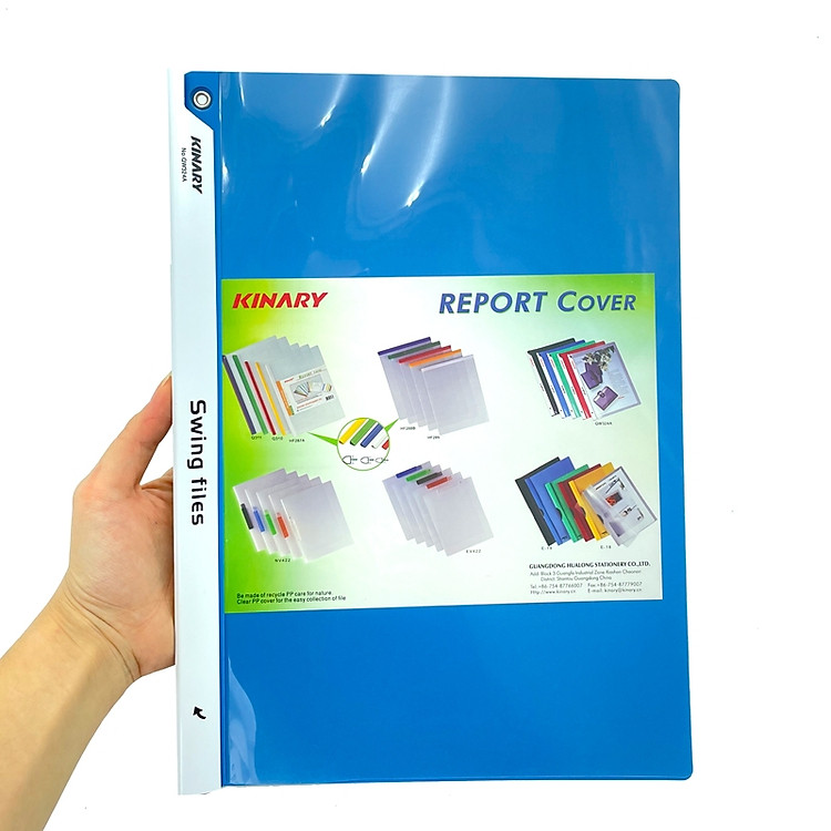 Bìa Gạt Kinary QW324A - Màu Xanh - Ảnh 4