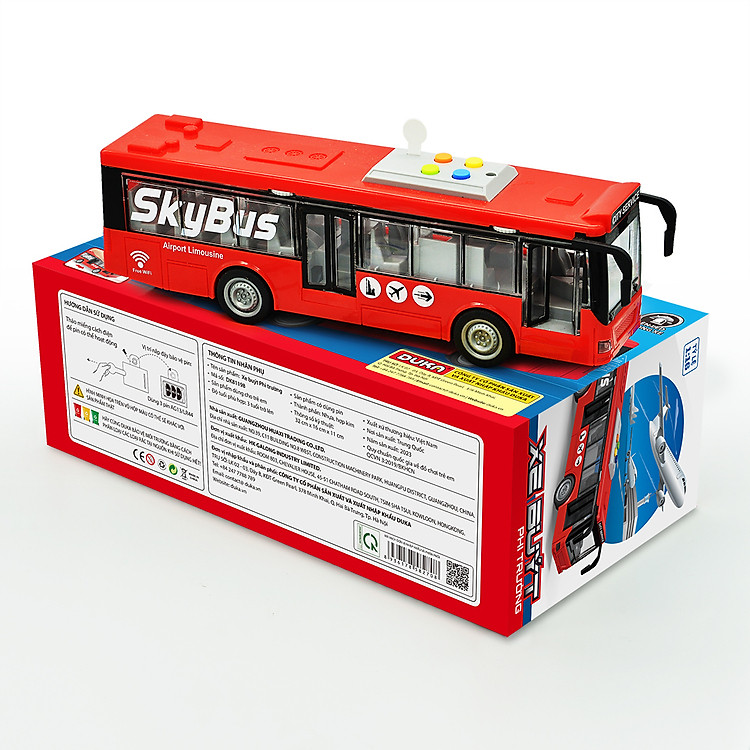 Đồ Chơi Xe Buýt Phi Trường Đỏ DK81198 Chính hãng Ưu đãi - Hình ảnh 3
