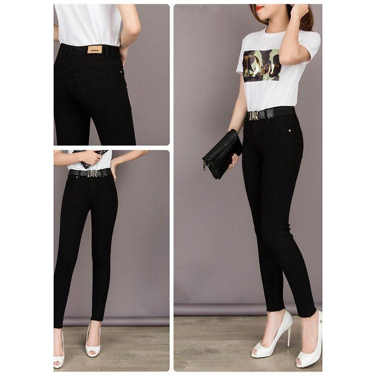 quần jean đen trơn huyền thoại ws06