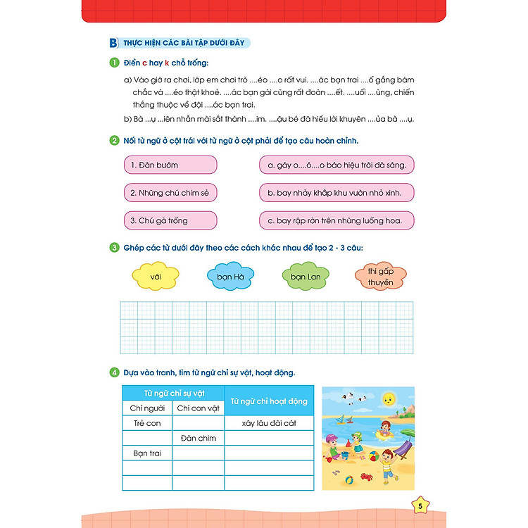 Phiếu Bài Tập Cuối Tuần Tiếng Việt 3 - Ảnh 3