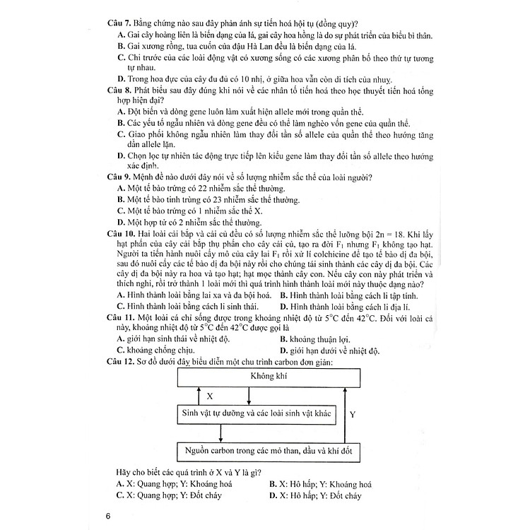 Bộ Đề Sinh Học - Đầy Đủ Các Dạng Trắc Nghiệm Theo Cấu Trúc Đề Thi Năm 2025 - Ảnh 7
