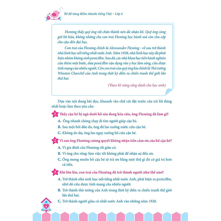 50 Đề Tăng Điểm Nhanh Tiếng Việt 4 - Ảnh 2