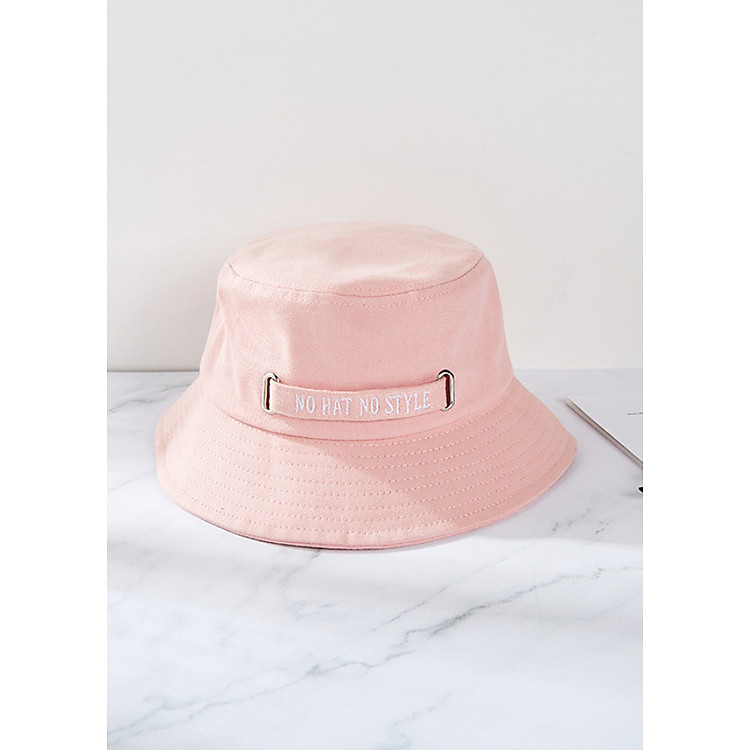 Nón bucket "NO HAT, NO STYLE" cá tính MV612