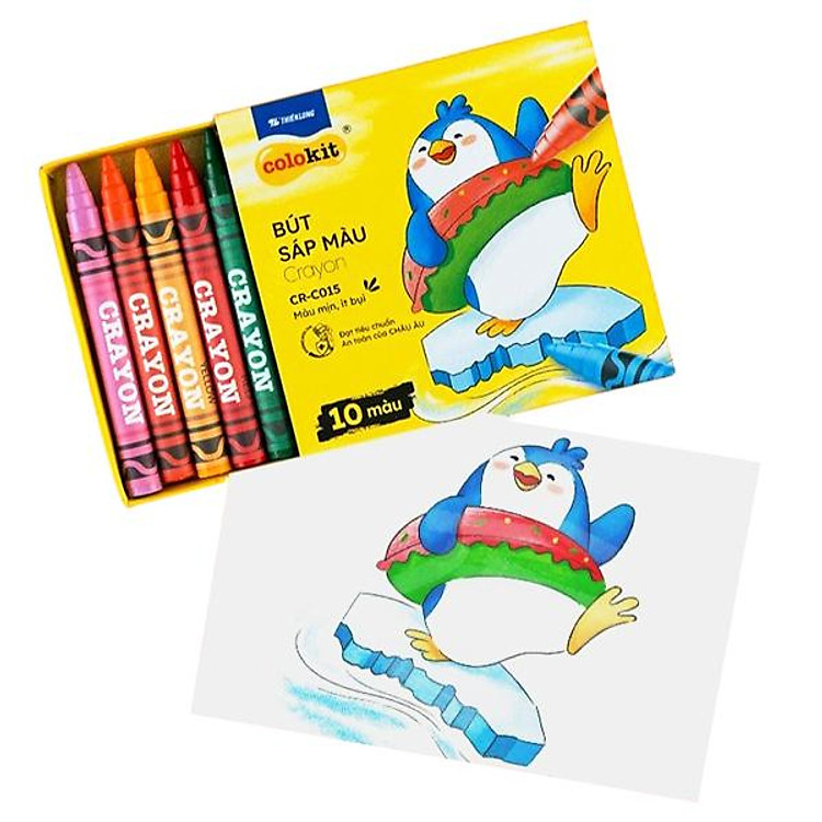 Bộ Bút Sáp Màu Colokit CR-C015 (10 màu)