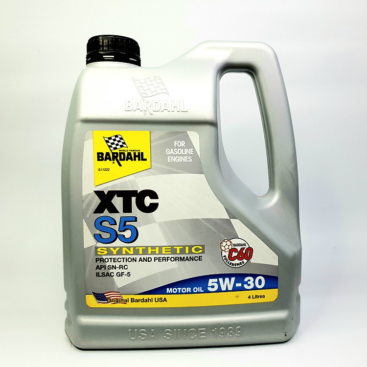 Nhớt ô tô BARDAHL XTC S5 SYNTHETIC 5W30 4L