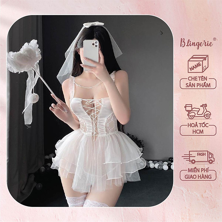Đồ Cosplay Nàng Dâu Gợi Cảm (Kèm Tất) - B.Lingerie