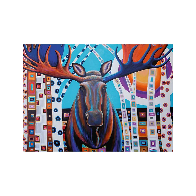 Puzzle Winter Moose 1000 mảnh RAVENSBURGER Chính hãng Ưu đãi - Hình ảnh 2