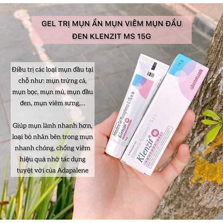 Klenzít MS gel giảm mụn ẩn, mụn đầu đen,mụn bọc 15g