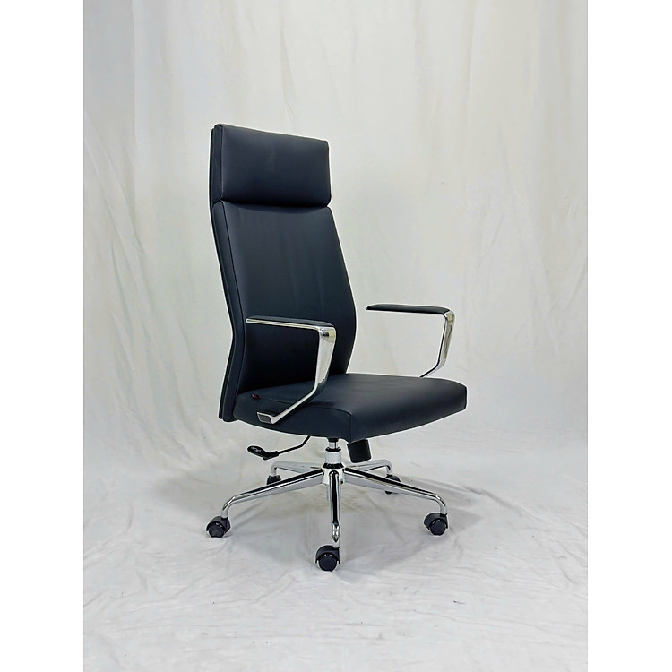 Ghế văn phòng nệm PU CM4499-P Nội thất Capta Ghế Giám đốc nhập khẩu nệm da mềm cao cấp gật gù chân thép sơn tĩnh điện màu đen tại tp hcm