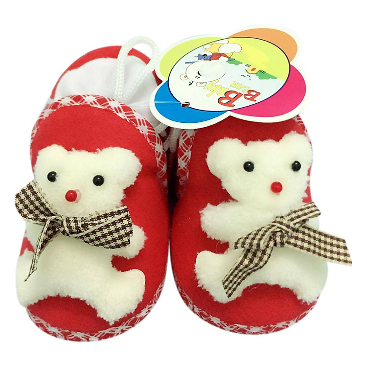 Giày Sơ Sinh Baby Rainbow Bảo Thịnh - Đỏ (11cm)