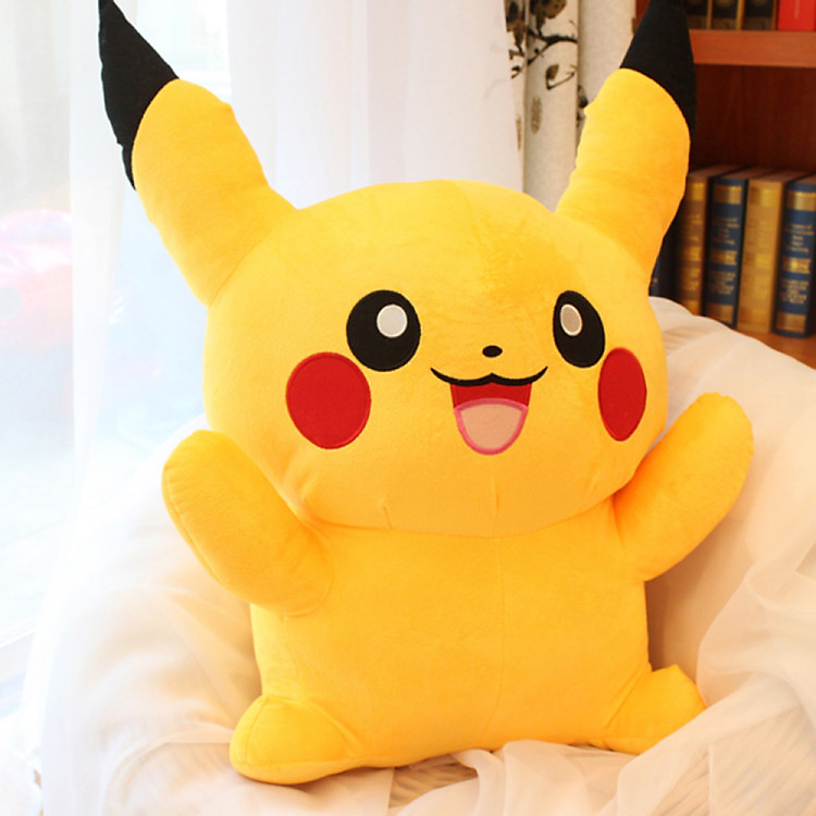 Gấu bông Pikachu vuông dễ thương 35cm Chính hãng Giá rẻ - Hình ảnh 4