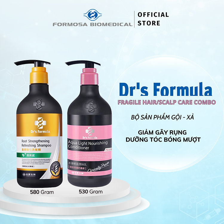 Combo Dầu Gội Xả chăm sóc tóc/da đầu giảm gãy rụng dưỡng tóc bóng mượt