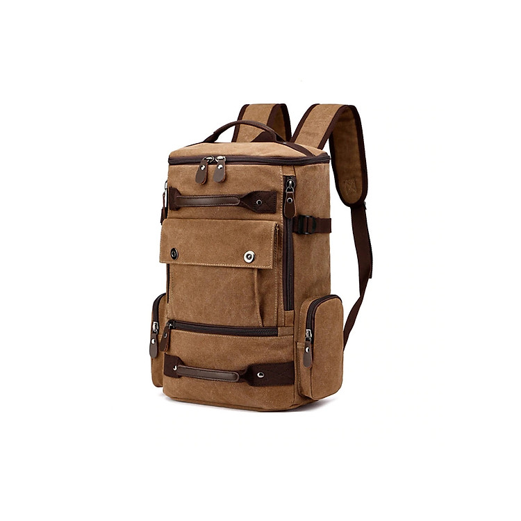 Balo Nam Thời Trang Du Lịch Cỡ Lớn Vải Bố Canvas Bền Chắc Phong Cách Cổ Điển Vintage Dành Cho Đi Học, Dã Ngoại, Đi Phượt, Đựng Laptop 17 inch Mai Lee - Hàng Chính Hãng