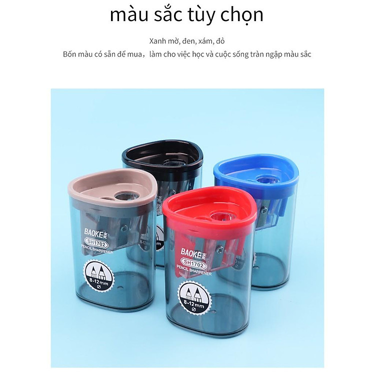 Chuốt Gọt Bút Chì BAOKE-4 (3 cái) - Ảnh 3