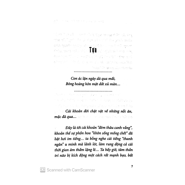 Thanh Dạ Văn Chung (Tái Bản) - Ảnh 2