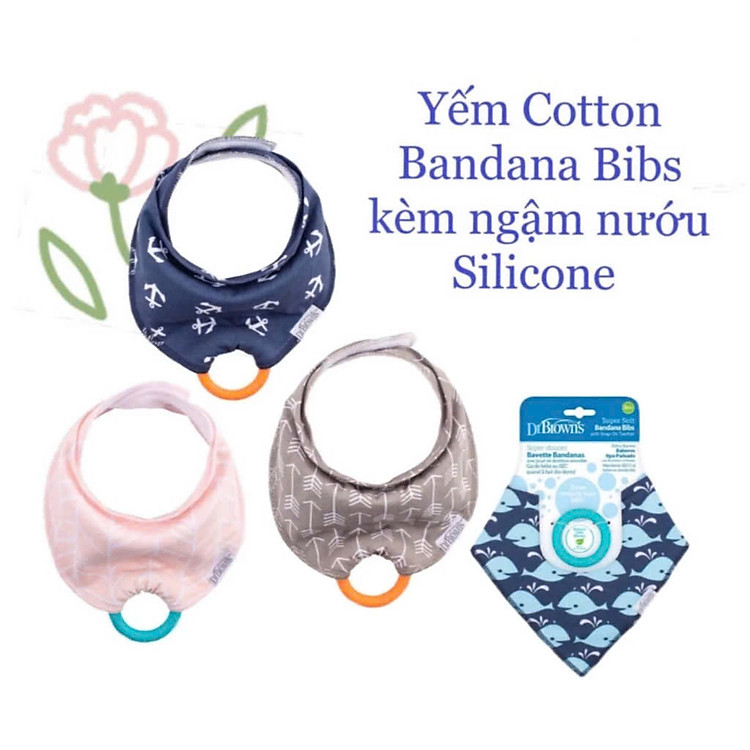 Mua tại Lazada: Yếm Cotton Bandana Bibs Dr.Brown's Chính hãng, giá tốt