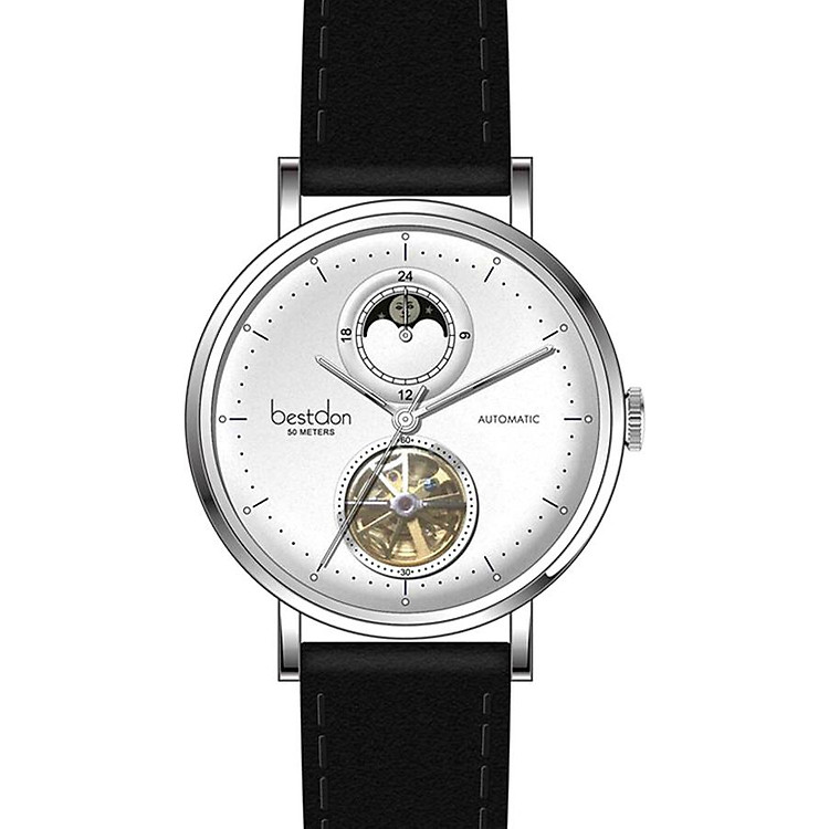 Đồng Hồ Nam Dây Da Bestdon BD7129G-B01 - Đen