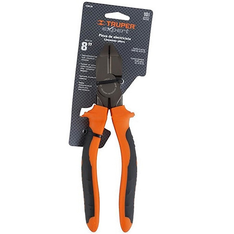 Kìm răng (điện) cao cấp cách điện 1000V 8" (200mm) Truper 12350 (T200-8X) (Dùng công nghiệp)