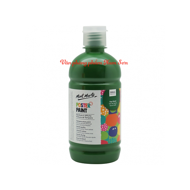 Màu Poster Paint Mont Marte 500ml - Sap Green - Ảnh 2
