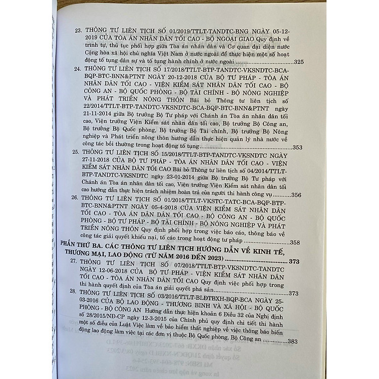 Các Thông Tư Liên Tịch Của Tòa Án Nhân Dân Tối Cao - Viện Kiểm Sát Nhân Dân Tối Cao - Bộ Tư Pháp - Bộ Công An - Bộ Quốc Phòng - Ảnh 5