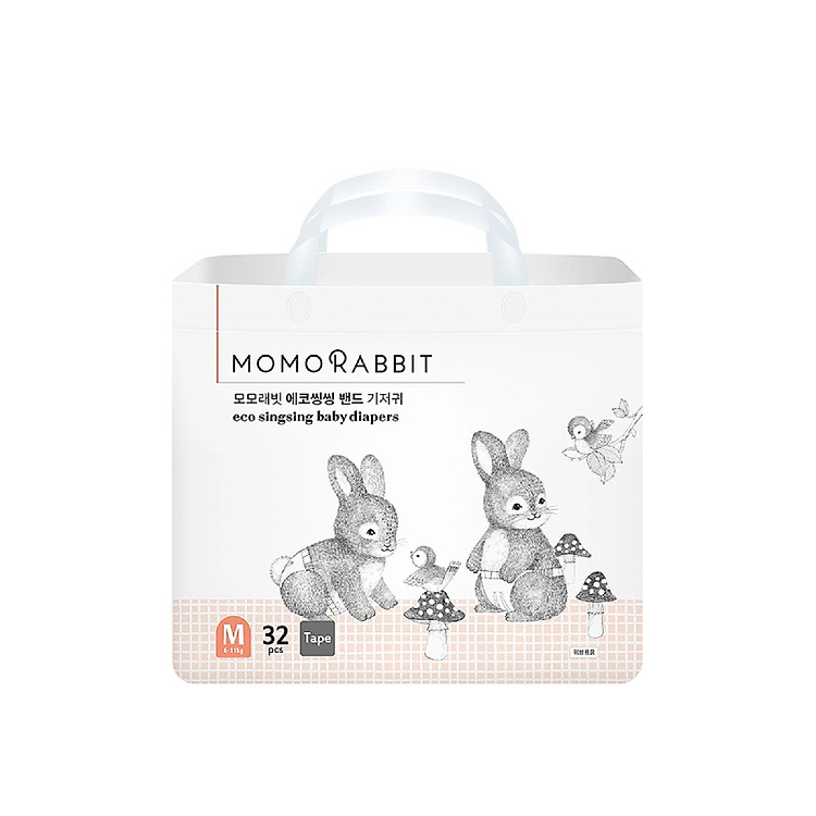 Mua tại Tiki: Bỉm dán Momo Rabbit size M Chính hãng, giá tốt