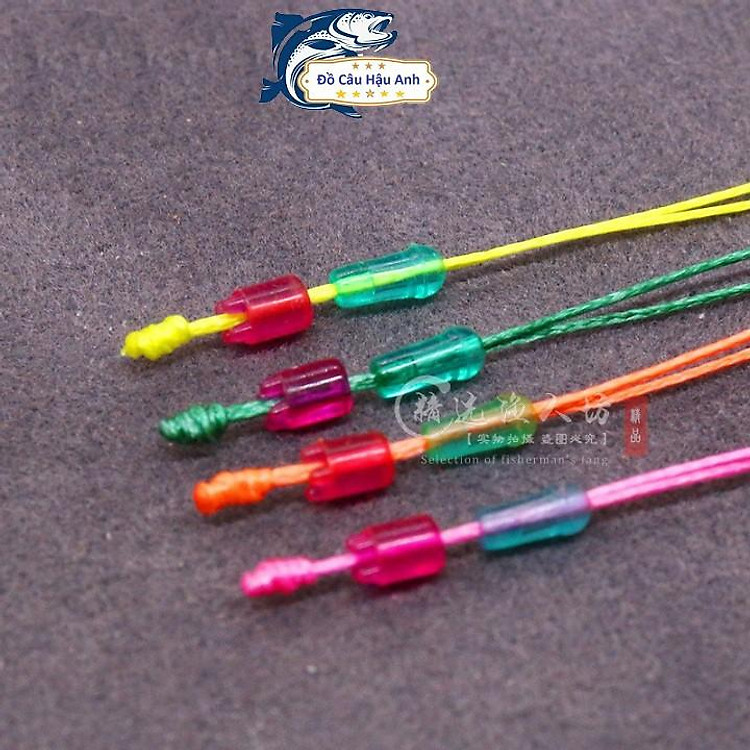 Dây Câu Cá PE Sét 5 Dây Nối Đầu Cần Câu Đơn, Câu Đài Chống Nổ Trục Cao Cấp DC11