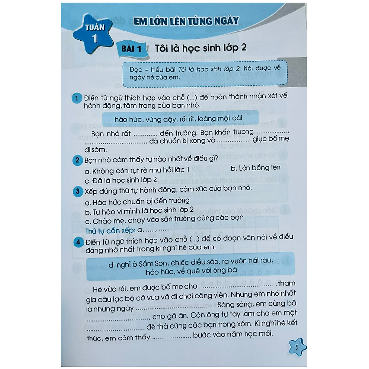 Vở bài tập - Thực hành Tiếng Việt lớp 2 tập 1 (Kết nối tri thức với cuộc sống) - Ảnh 3