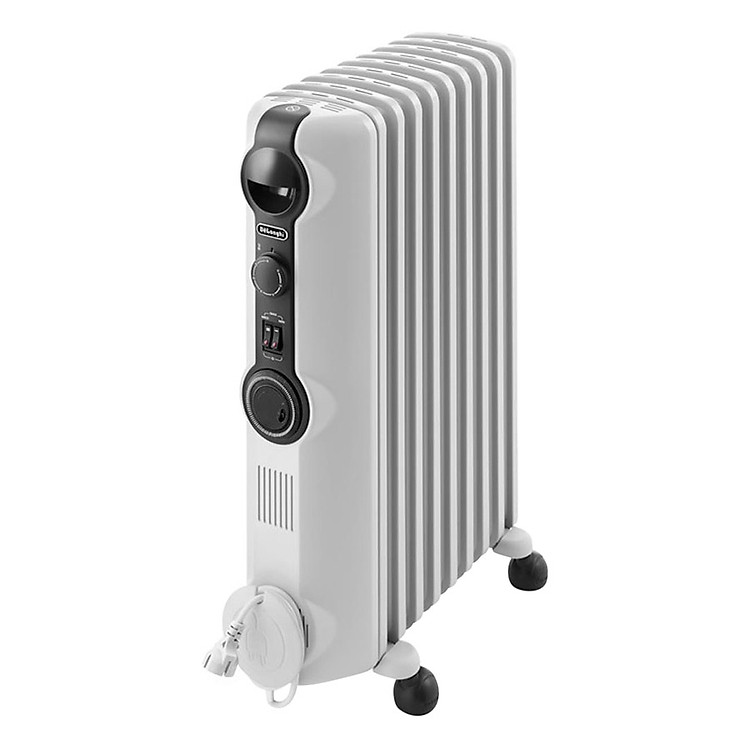 Máy Sưởi Dầu 9 Thanh Delonghi TRRS 0920T (2000W) - Trắng - Hàng Chính Hãng
