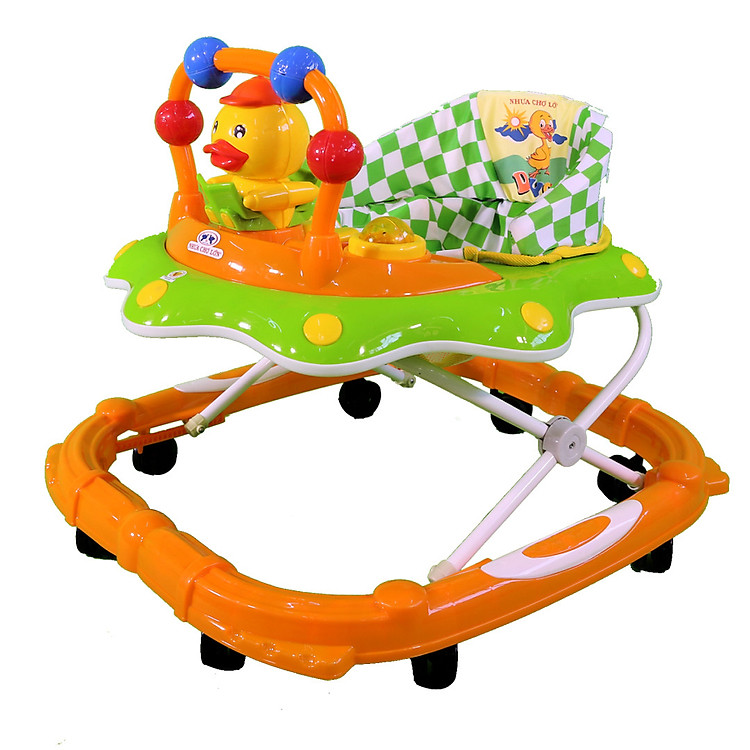 Xe Tập Đi Nhựa Chợ Lớn L4 Con Vịt (Có nhạc) - Dành Cho Bé Từ 6 - 12 Tháng - M1628B-XTĐ - Giao màu ngẫu nhiên