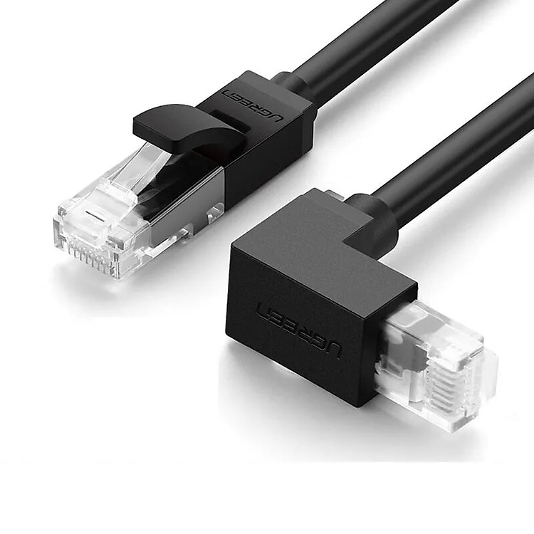 Cáp mạng CAT6 UTP 90 độ 3M màu đen Ugreen LAN30835NW115 Hàng chính hãng