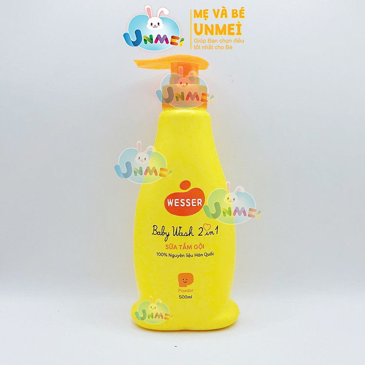 Mua Combo 2 chai sữa tắm gội Wesser 500ml Chính hãng Tiết kiệm - Hình ảnh 2