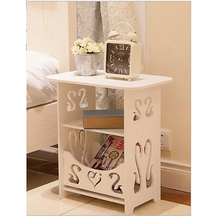 Kệ gỗ thiên nga đầu giường