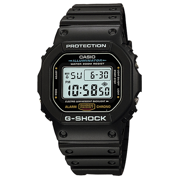 Đồng hồ nam dây nhựa Casio G-Shock chính hãng DW-5600E-1VDF