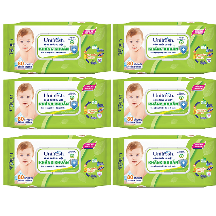 Mua Combo 6 Khăn Ướt Unifresh Aloevera Chính hãng Tiết kiệm - Hình ảnh 3