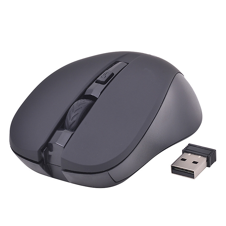 Chuột Không Dây Trust MYDO Silent Receiver USB - Black - Hàng Chính Hãng