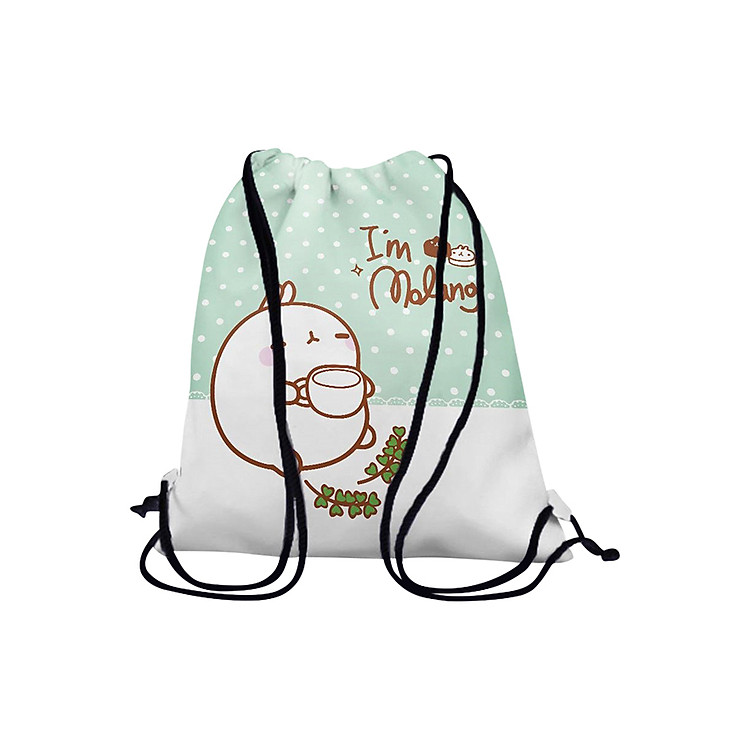 Túi Rút Unisex In Hình Molang Uống Trà I'm Molang - BDCT075
