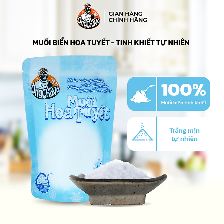 Muối Hoa Tuyết 225g thương hiệu Ông Chà Và – Hàng chính hãng