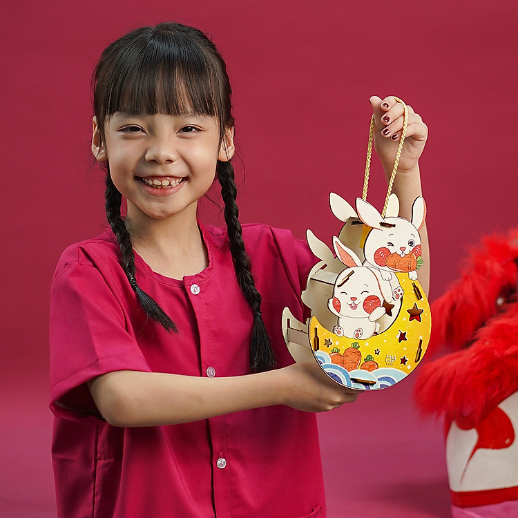 Lồng Đèn Gỗ Trung Thu DIY 2024 Chính hãng Tiết kiệm - Hình ảnh 5