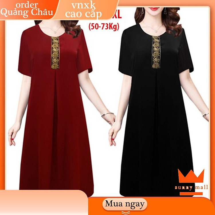 ĐẦM SUÔNG CỔ TIM ĐẮP HỌA TIẾT KIỂU VÁY ĐÂM TRUNG NIÊN CAO CẤP VẢI LỤA BIGSIZE THIẾT KẾ GIÁ RẺ ĐẸP