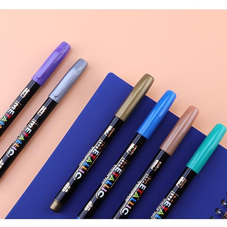 Bút Lông Marker 2mm Kim Loại (8 Màu) - Ảnh 7
