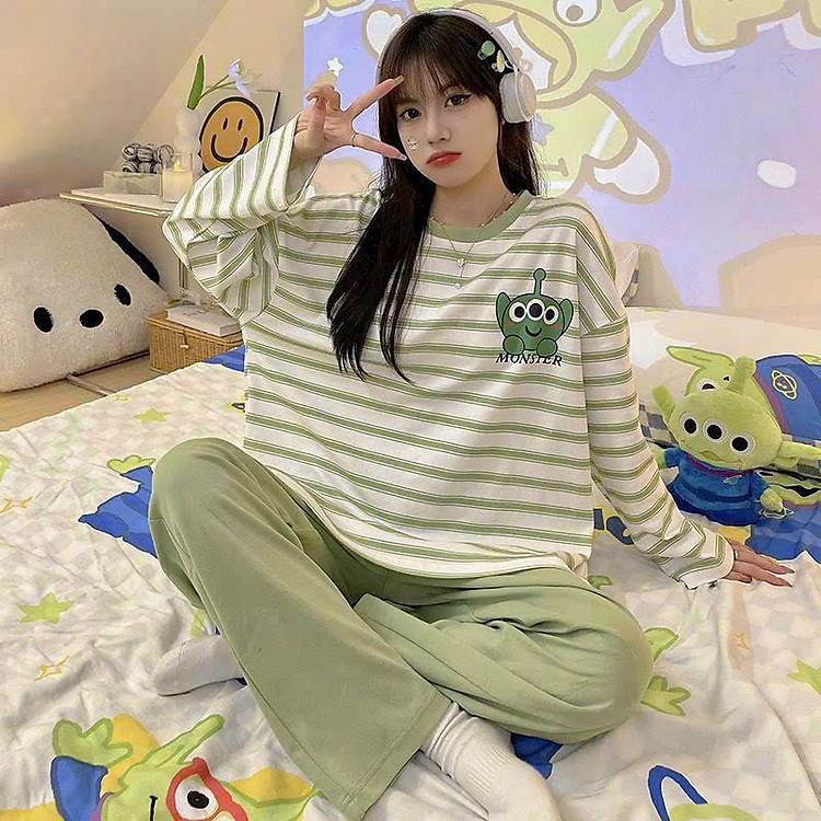 Bộ ngủ 123 cotton tay dài quần dài nhiều mẫu dễ thương