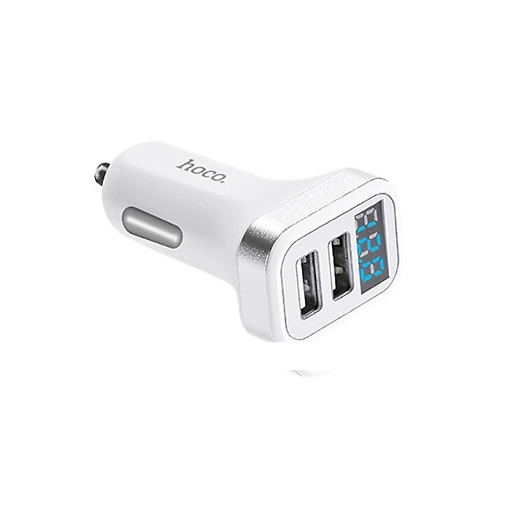 Tẩu Sạc Xe Hơi Hoco Z3 2 Cổng USB - Hàng Chính Hãng
