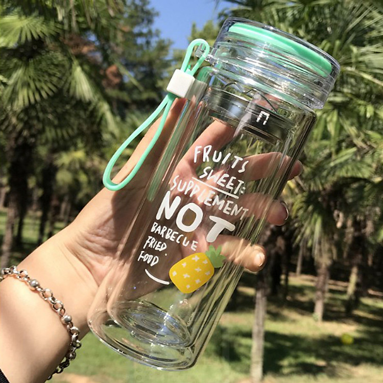 BÌNH THỦY TINH 2 LỚP 350ML