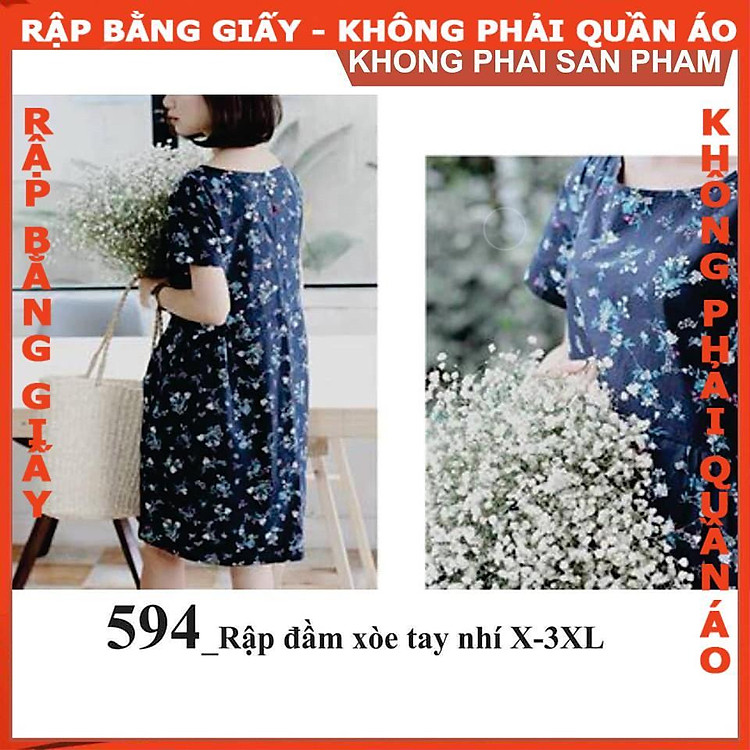 Rập giấy mã 594 (BẢN VẼ) rập đầm – XL