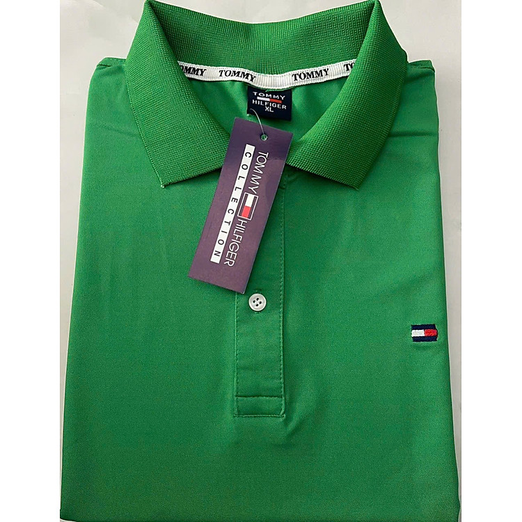 Áo Thun NAM- NỮ Cá Sấu 4 Chiều chất poly Màu xanh két