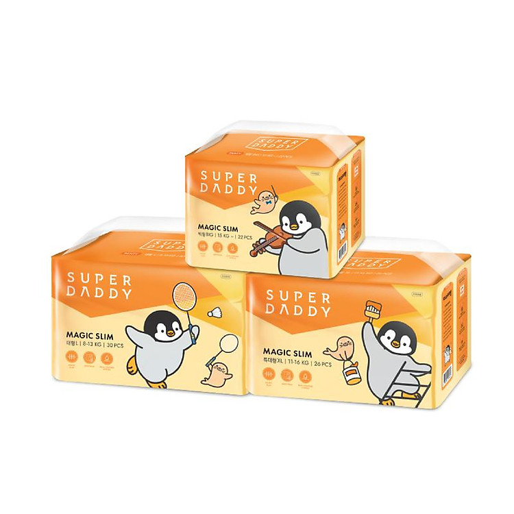 Bỉm Tã quần SUPER DADDY Magic Slim Đảm bảo Ưu đãi - Hình ảnh 2