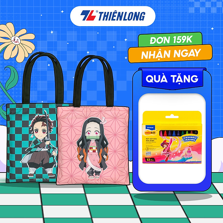 Túi vải nhân vật Demon Slayer Thiên Long TB-001/DS
