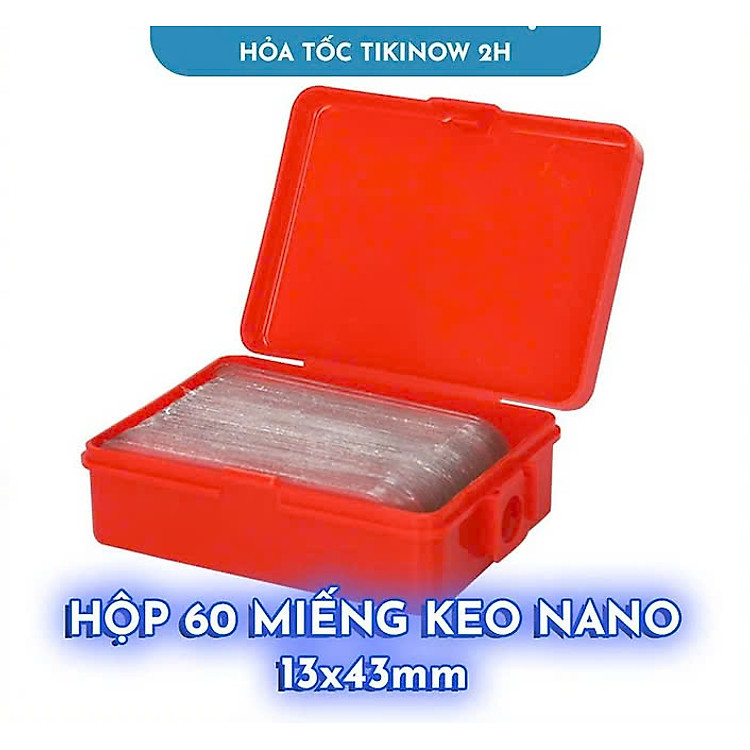 Hộp Keo Nano 2 Mặt Trong Suốt (60 miếng) - Ảnh 3